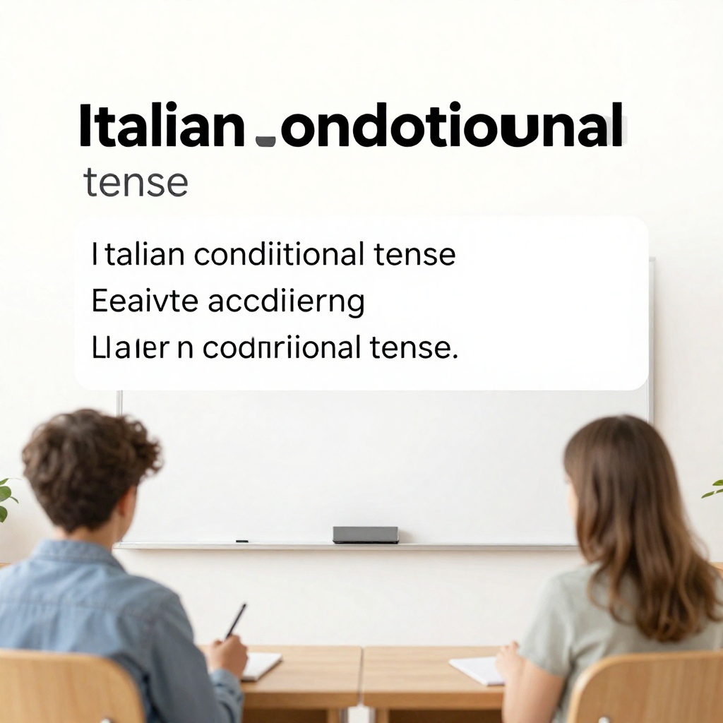 Le conditionnel italien expliqué simplement
