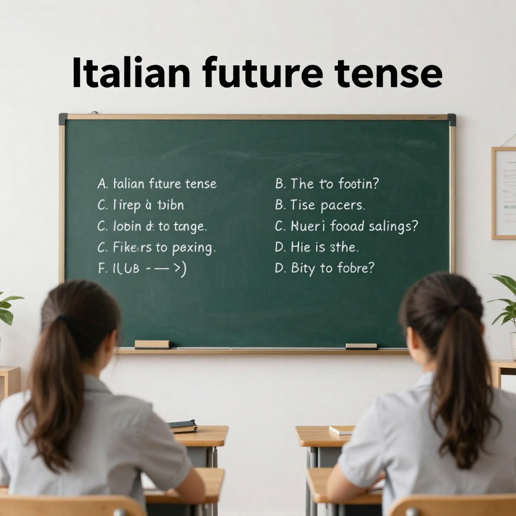 Le futur italien expliqué simplement